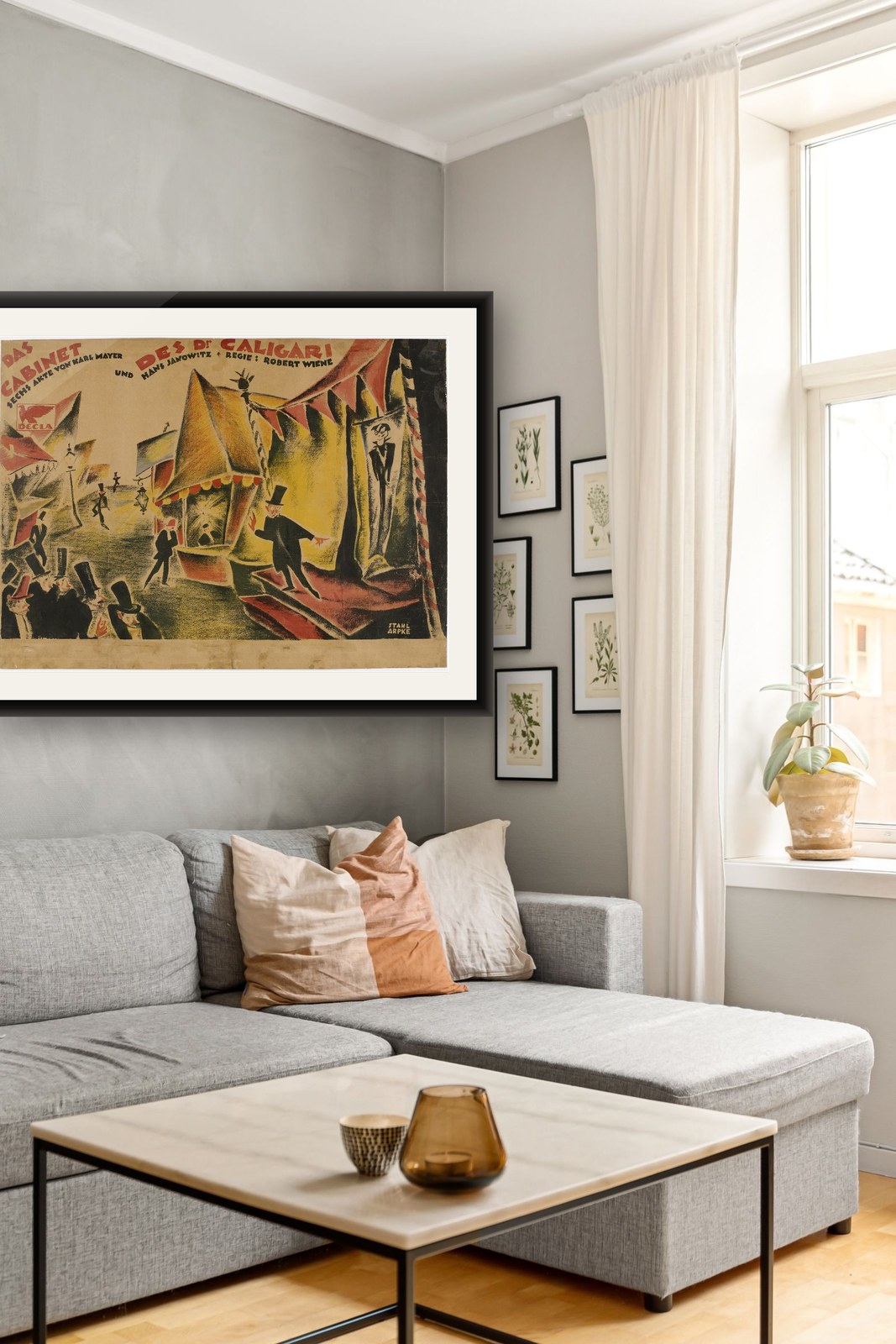 On the wall — matte black