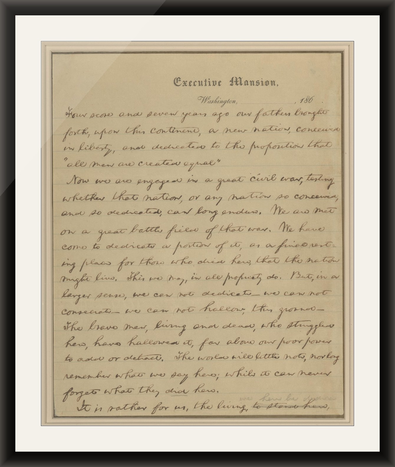 The Gettysburg Address
