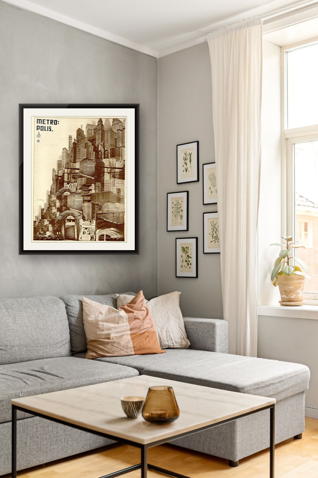 On the wall — matte black