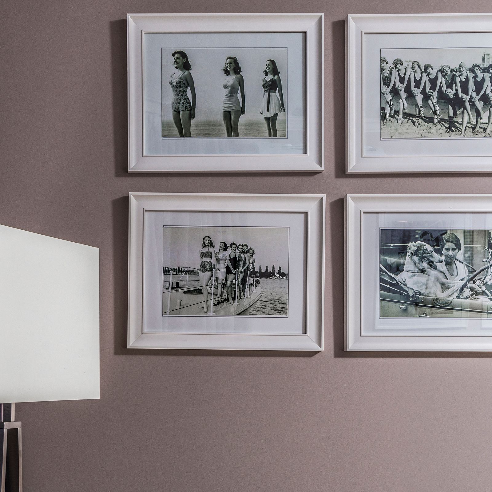 Framed art and studio detail